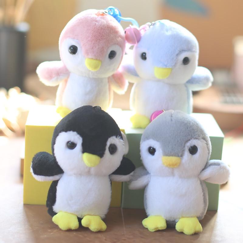 Fluffy Penguin Plush Toy Adorable Keychain Cartoon Bag Ornament Soft Stuffed