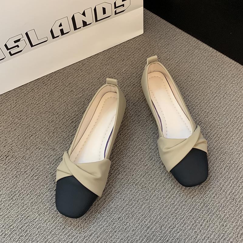 

Temperament single shoes women s skirt 2025 summer new sandals light mouth low heel Mary Jane women s shoes French beanie shoes 40 хаки