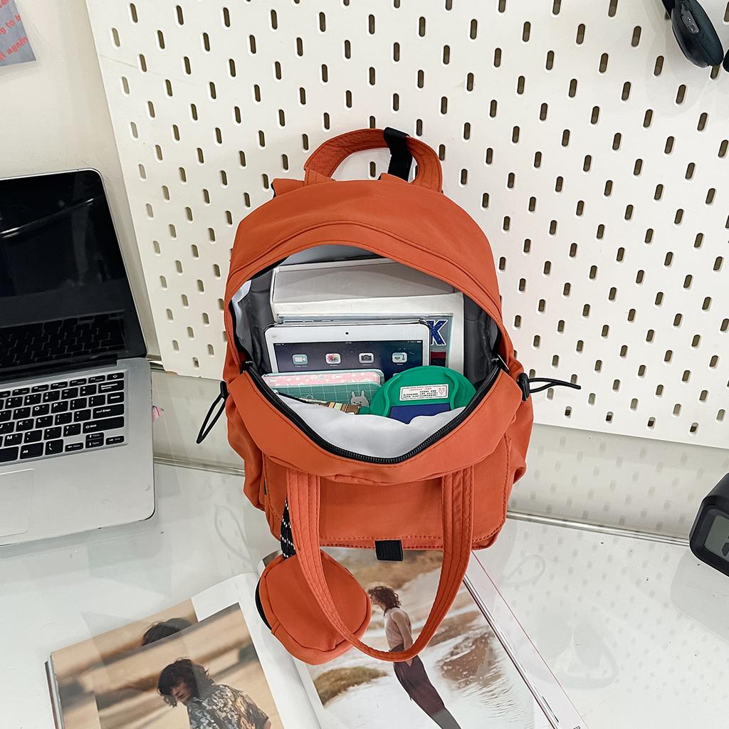 Schoolbag Women's Backpack Korean Version Simple Versatile Anti-splashing Light Travel Fashion Women's Small Cloth Bag