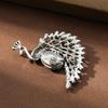 Elegant High-End Peacock Crystal Brooch for Women – Perfect for Cardigans, Jackets, Shawls, and As a Stylish Corsage Pin.