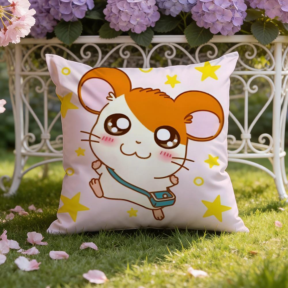 Süßer H-Hamtaro Kissenbezug Home & Auto Doppelszenen Kissenbezug: Wendbar für höchsten Tragekomfort