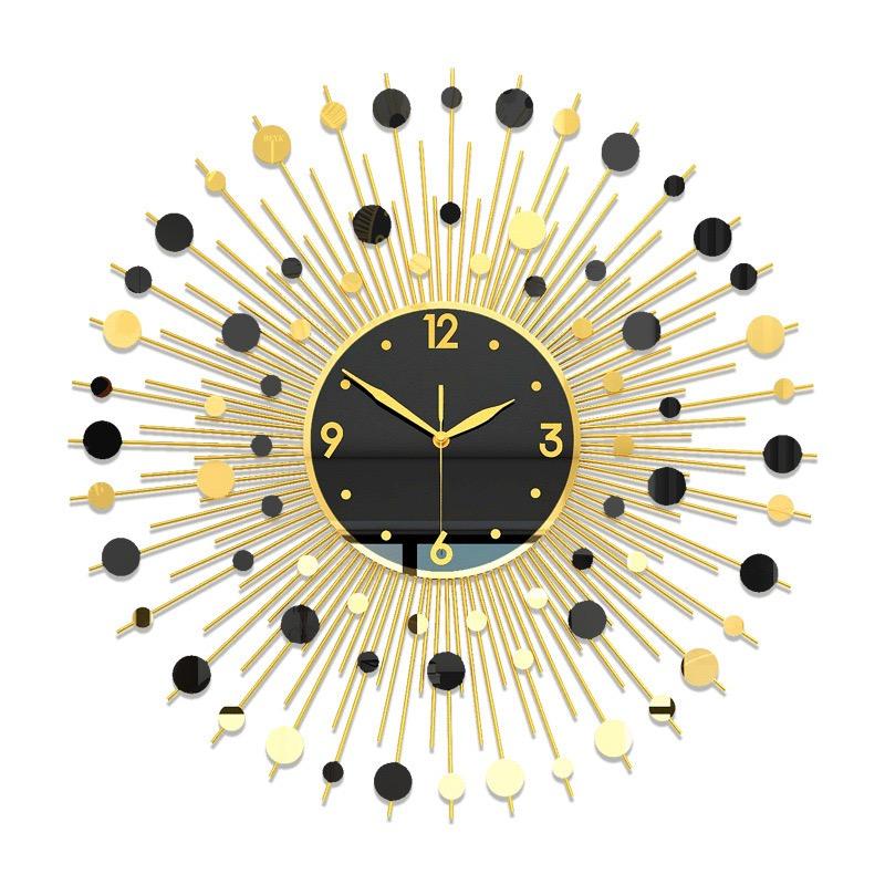 70X70CMLuxury clock wall clock living room creative home decoration fashionable and simple internet famous art Nordic wall clock