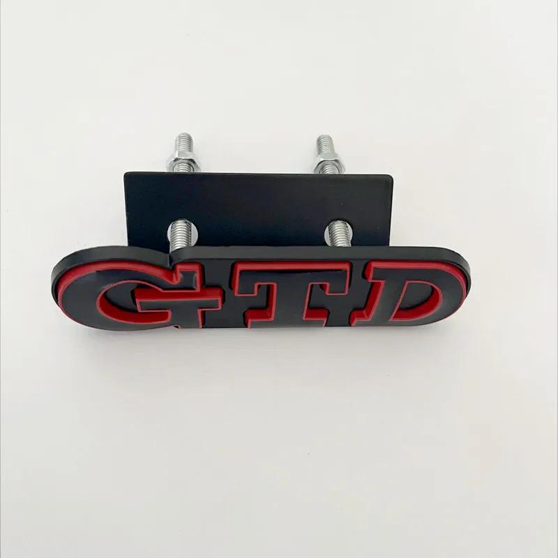 RUNTB1 3D Metal Front Grille GTD Logo Emblem Rear Trunk Badge Stickers For Volkswagen VW Golf 2 4 5 6 7 R MK2 MK3 MK4 Car Accessories