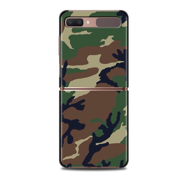 Smartphone Case For Samsung Galaxy Z Flip 3 5g Back Pc Cases Hard Capa Shell Hard Cover Fundas Camouflage Military Army