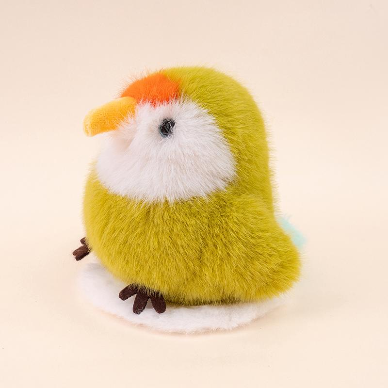 Lifelike Bird Plush Toy Soft Parrot Parrot Kiwi Bird Owl Sparrow Stuffed Plushies Simulation Animals Pendant Gift for Birthday