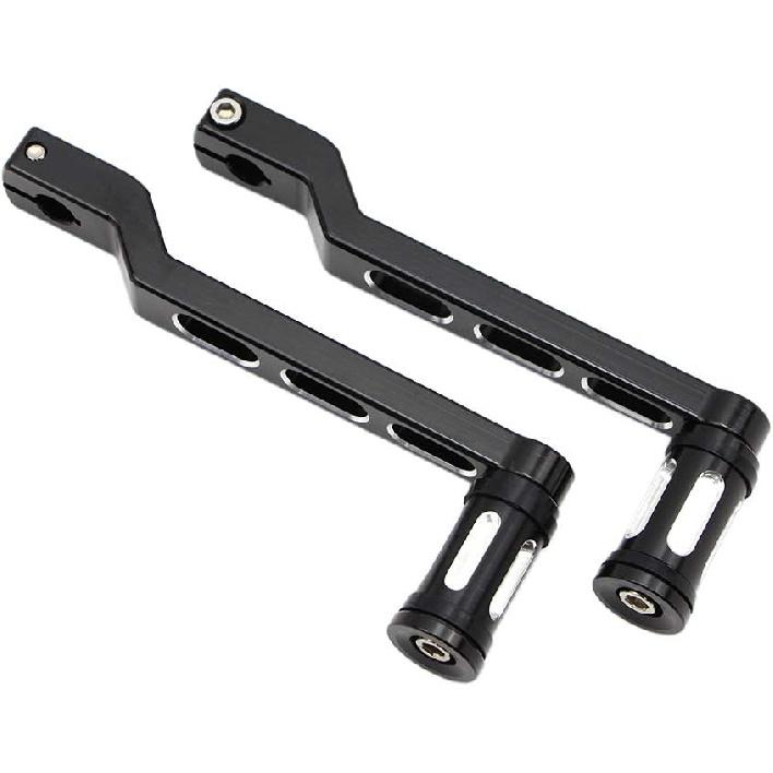 DreamSeek Heel Toe Gear Shift Lever + Shift Peg for Harley FL Softail/Touring, Road King, Street Glide/Tri Glide Trikes - Shifter Lever (Black)