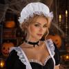 Ruffled Brim Mob Cap Lace Trim Lace Bonnet Fashion Colonial Bonnet  Costume Parties