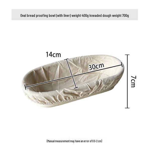 European Rattan Bread Fermentation Basket – Rustic Baking Utensil and Storage Bowl