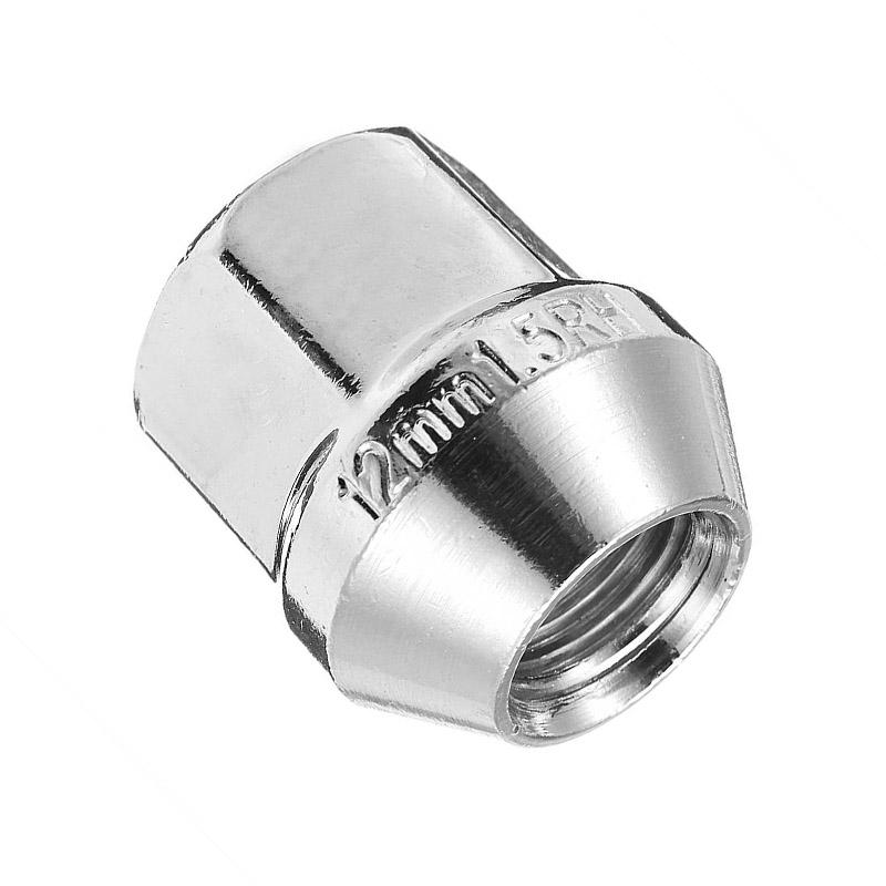 4/1Pcs Car Chrome Alloy Wheel Nuts & Bolts For Ford Fiesta/KA/Mondeo 1989-1997 1996-2009 M12 X 1.50 Car Accessories