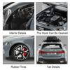 1:32 Rs6 Rs7 Alloy Miniature Models Diecast Car Toys 6 Doors Opened Sound Light Pull Back Metal Vehices Children's Holiday Gifts