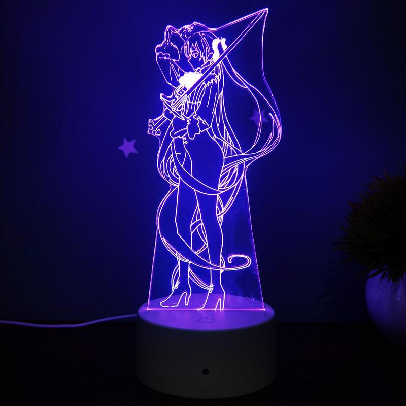 3D LED éjszakai fény: Hatsune Miku, Douluo Kontinens, Sailor Moon Animáció
