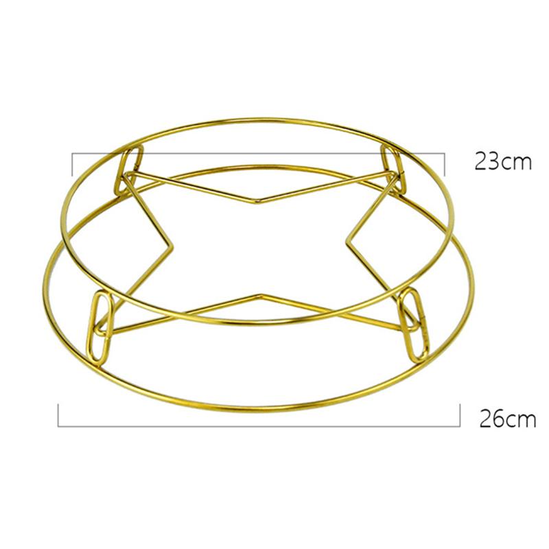 Verdickter doppelter Topfhalter aus Edelstahl Bratpfannenhalter Verbrühschutzregal Isolationsmatte Küchenhaushalt Lagerung