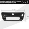 Carbon Fiber Rear Tailgate Handle Trim For Dodge Ram 1500 2018