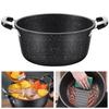 Universal Maifanstone Soup Pot Non-stick with Lid,Large Stock Pots with Wooden Handle for Gas Cooker, Household Kitchen Cookware
