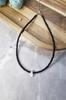 Black Beaded Choker – Handmade Minimalist Necklace