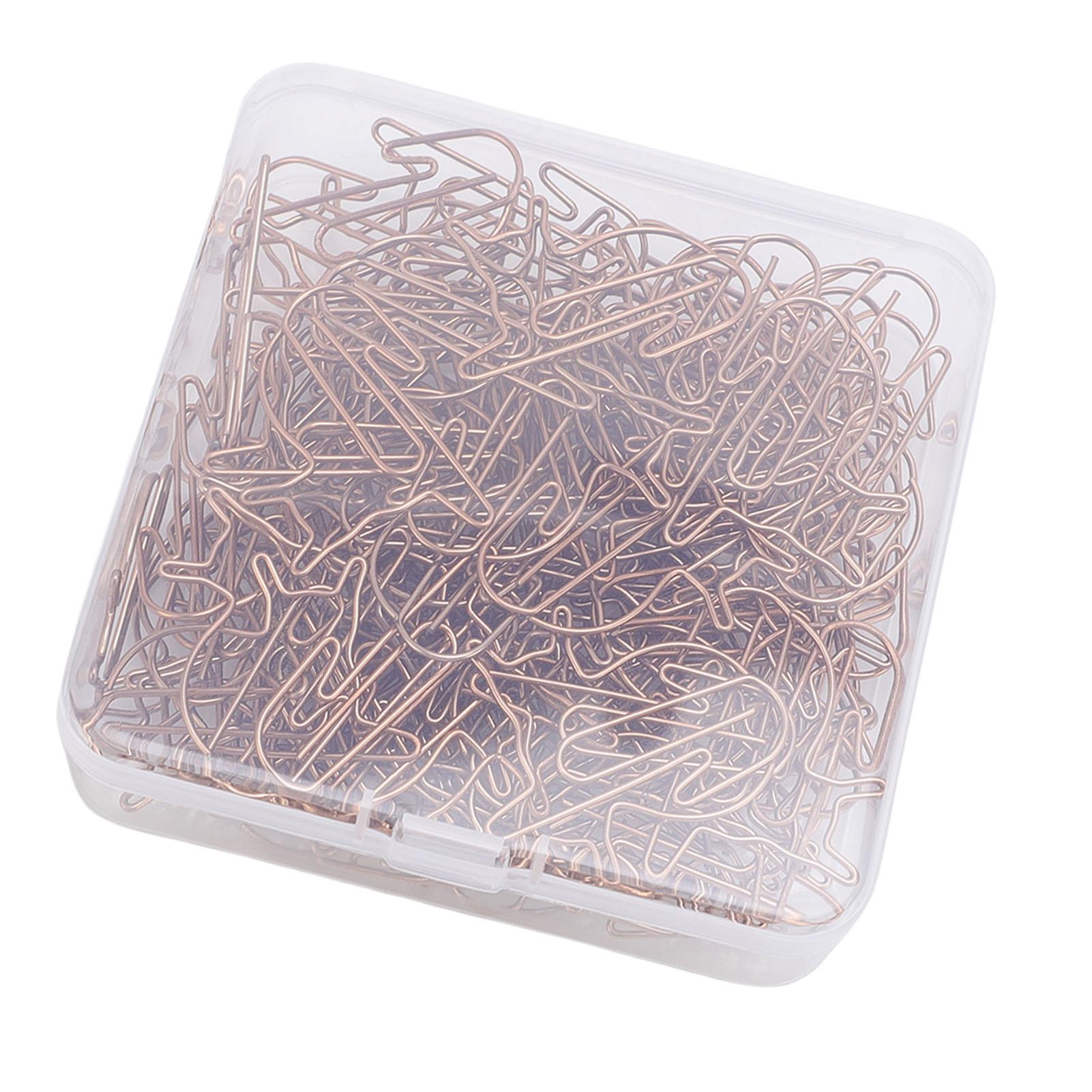 

100Pcs Cat Shape Paper Clips Metal Decorative Paperclips for Calendar Journal Scrapbooks