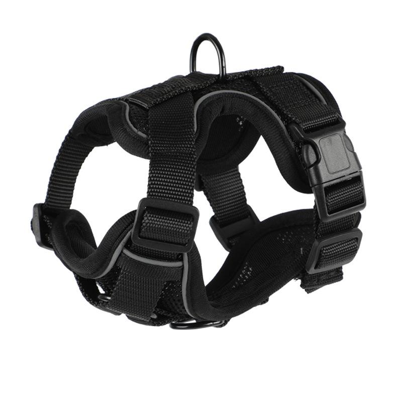 Pet chest strap chest back clothing vest type leash dog rope reflective anti-break-free breathable medium and small dog strap