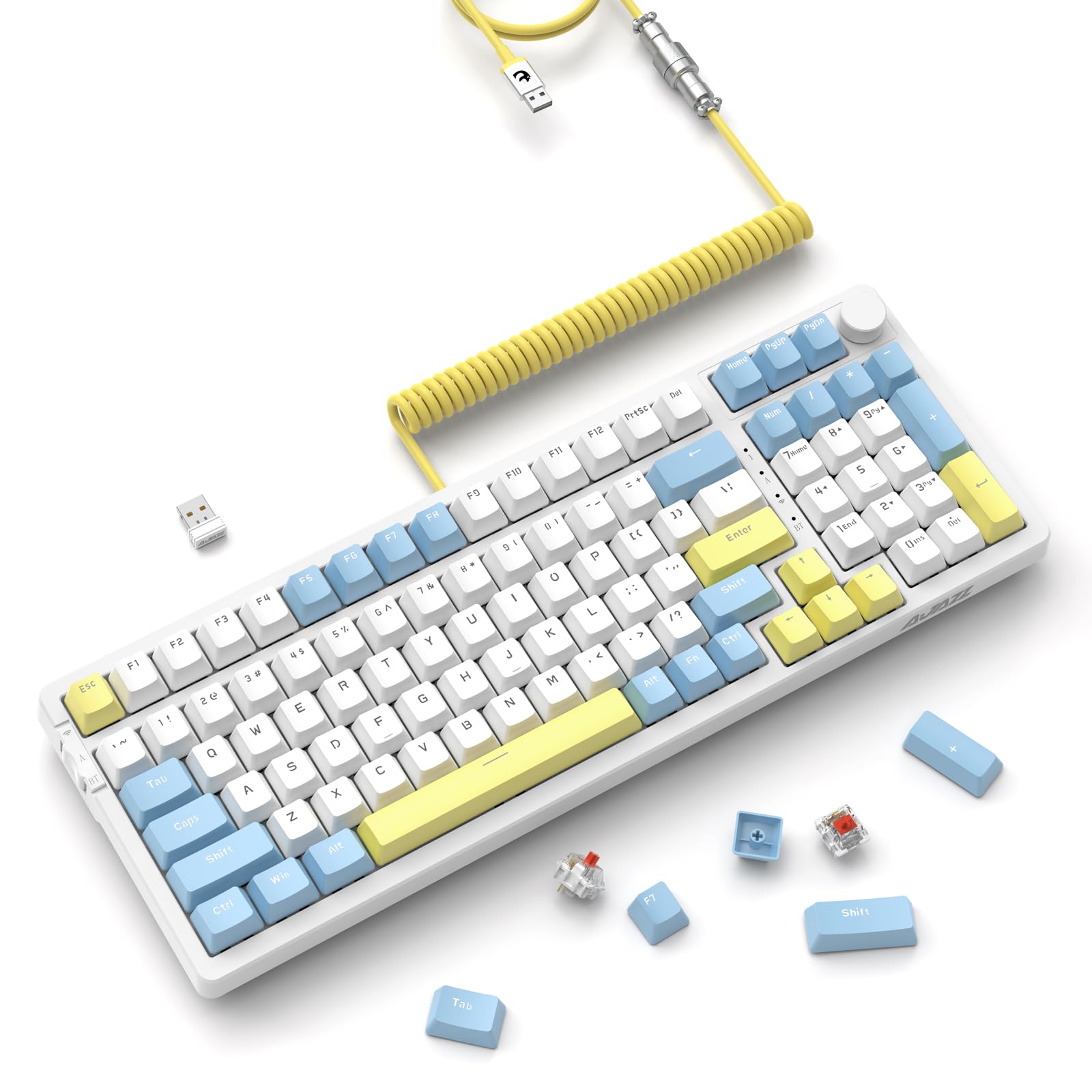 

[AJAZZ] AK992 Wireless Mechanical Keyboard Red