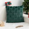 Christmas Jacquard Throw Pillow Case 45x45cm Home Cushions Cover for Lounges or Bedroom
