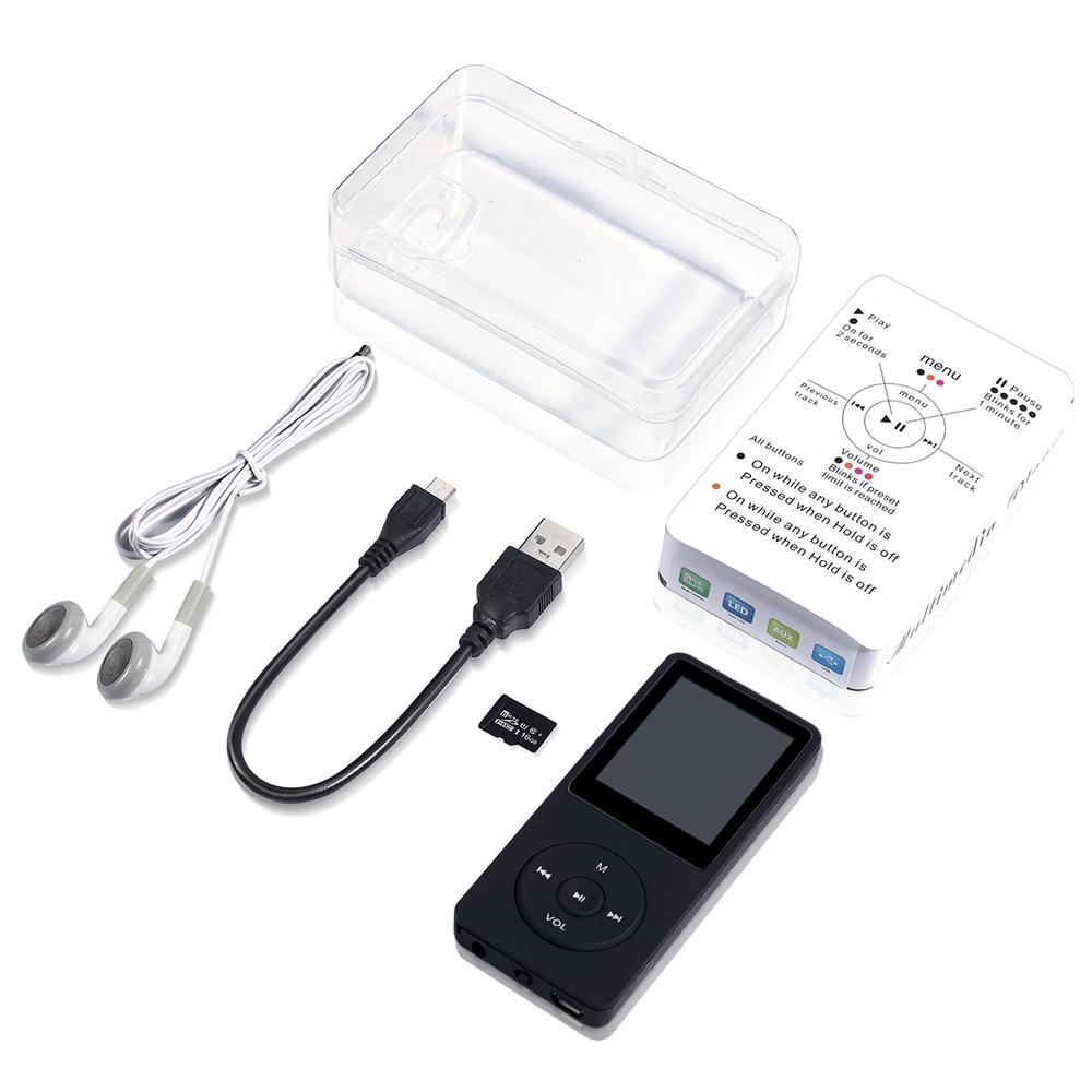 16GB Bluetooth MP3 Player HIFI Sport Music Speakers MP4 Media FM Radio Recorder