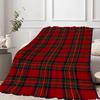 Manta de Navidad a Cuadros Rústica Roja Verde Suave Franela Polar Perfecta para Sofá Cama Oficina Viaje Decoración del Hogar