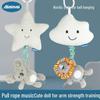Gray Animal Door Handle Bell Plush Baby Wind Chime - Soothing Fabric Ornament for Early Education