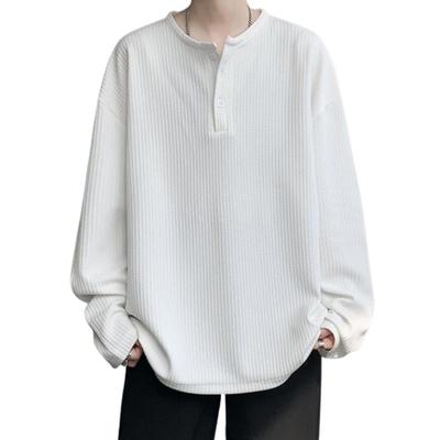 Platilive Long Sleeve Solid Plus Sizes Size 2XL Men's T-Shirt, Color, Soft, Available, Popular, Classic, Stylish, Comfortable, Streetwear, Sweatshirt,