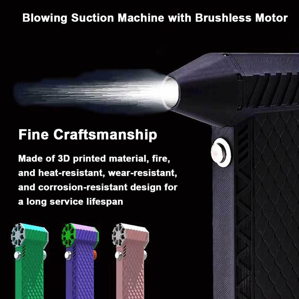 Handheld Brushless Motor   110,000RPM  fan 180W High Pow  Dust Blow  Compressed   Dust  Keyboard Cleaning Tool with Type-C Charging Int
