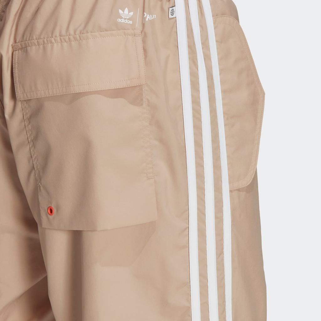 adidas Originals Parley Tp Logo Print Three-Stripes Detail Joggers Men Bottoms Khaki HL9400