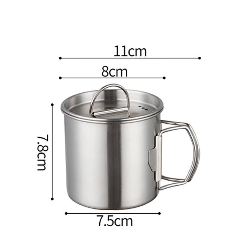 Portable 304 Stainless Steel Camping Mug