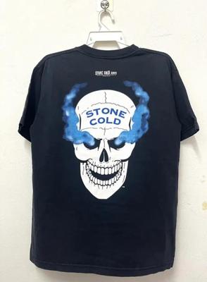Vintage 00's Stone Cold WWF Skull Smoke BackHit T Shirt