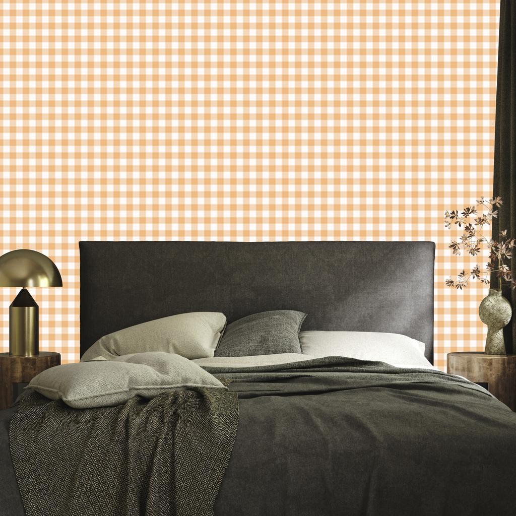 Wallpaper Fabric Pattern Cream and White, Fine Detail 50x1000