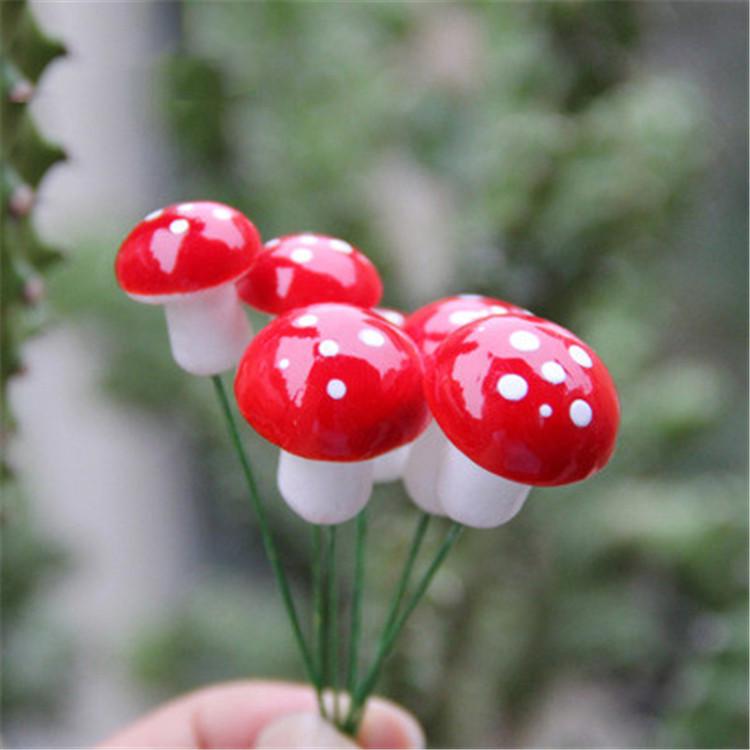 Red Foam Colorful Mushroom DIY Micro Landscape Accessory