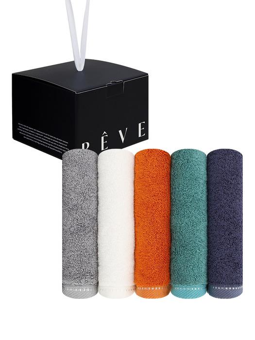 

Рушник Songwol бамбукова тканина 100% однотонна бамбукова тканина 200г готельний рушник набір з 5 штук Orange