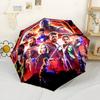 Superhero Adventure Portable Automatic Umbrella with 8-Rib Lightweight Perfect for Outdoor Adventures Fashionable Accessory