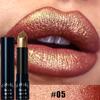 Diamond Pink Lipstick Metallic Glitter Lipstick Waterproof Shiny Pearlescent Dark Blue Red Matte Lip Gloss Halloween Lips Makeup