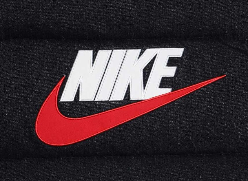 Supreme Nike Denim Puffer Vest Black