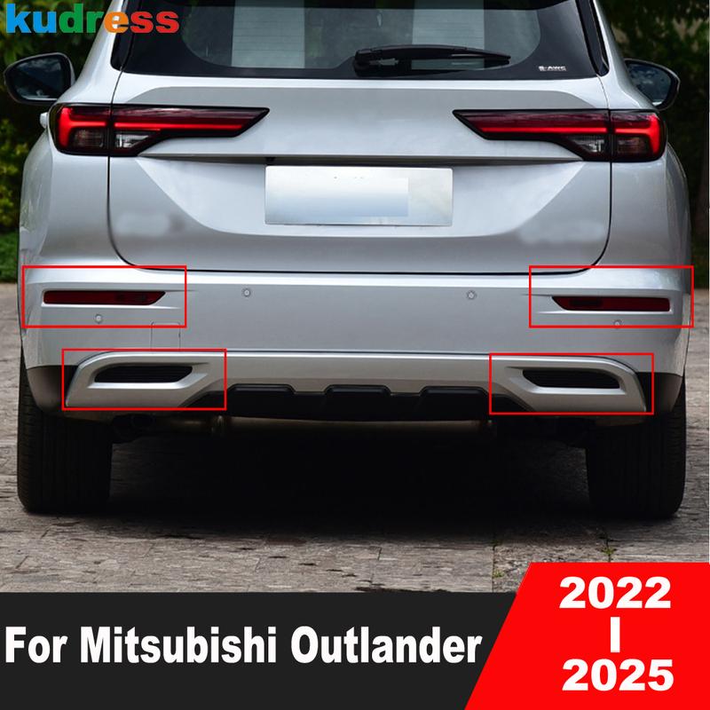 Rear Fog Light Lamp Cover Trim For Mitsubishi Outlander   2024 2025 Car Tail Foglight Foglamp Bezel Trim Accessories