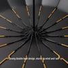 Hanyou Automatic Sun Protection Umbrella with Solid Wood Handle
