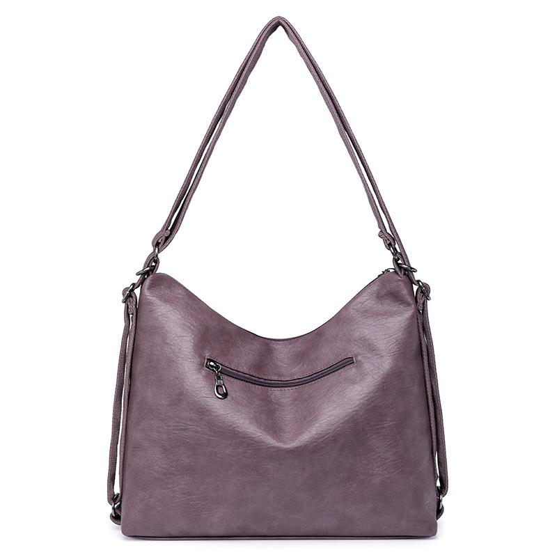 New Women's Bag Large-capacity Shoulder Bag Retro Soft Leather Tote Bag Fashionable Commuter Shoulder Messenger Bag
