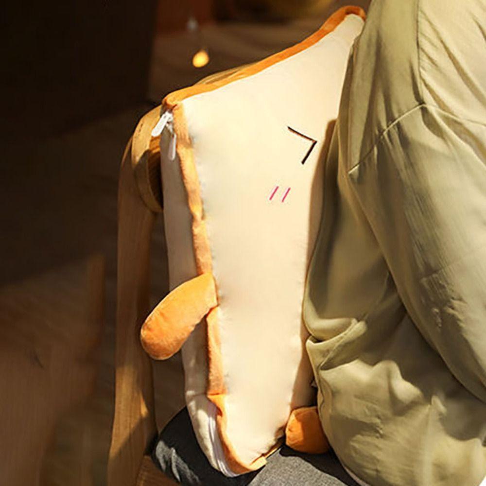 Plush Pillow Blanket Cartoon Pattern Air Conditioning Quilt Portable Nap Blanket Sofa