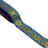 1.3 Inch Wide Jacquard Woven Fabric Ribbon White Black Gold Fringe Trim Gold Glitter Embroidery Ribbon Lace Accessories