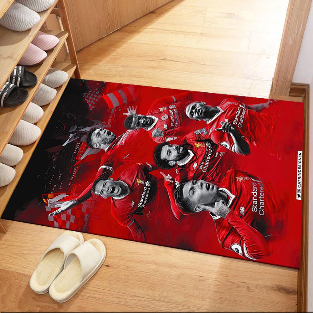 Liverpool Football Club Area Rug Suitable For Living Rooms Balcony Decorate Room Dormitory Antislip Rug Decorate Offices Gift For Festivals