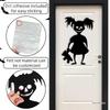 Halloween Door & Wall Stickers: Skeleton, Pumpkin, Ghost Designs