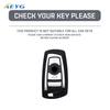 ABS Carbon Fiber Car Key Case Shell Fob For BMW 1 3 5 7 Series X1 X3 X4 X5 F10-F11-F20-F25-F26-F30 M3 M4 Keychain Accessories
