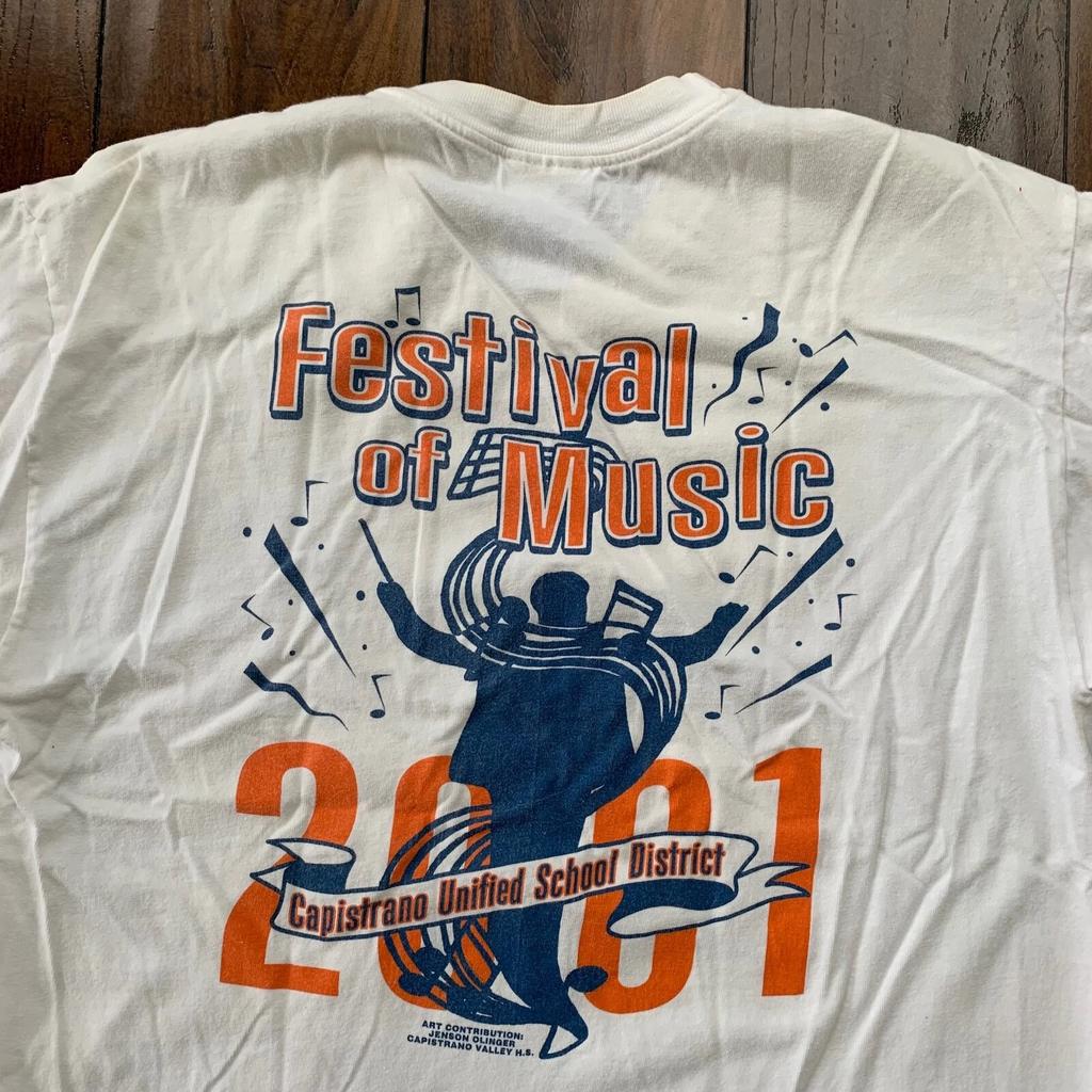 Music Festival 2001 Y2K Vintage T Shirt Jazz Rock Punk Capistrano California