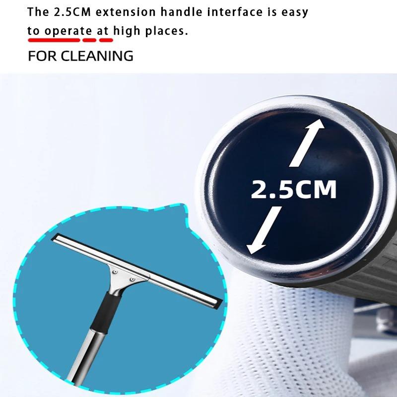 Glass Cleaning Squeegee Window Wiper Window Cleaning Tool Rubber Blade for Bathroom Shower Home Car Dining Table Glass Cleaning