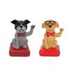 Solar Power Puppy Waving Car Ornament Cute Puppy Car Ornament  For Automotive