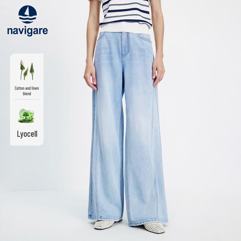 Navigare Women s Casual Wide-Leg Pants M