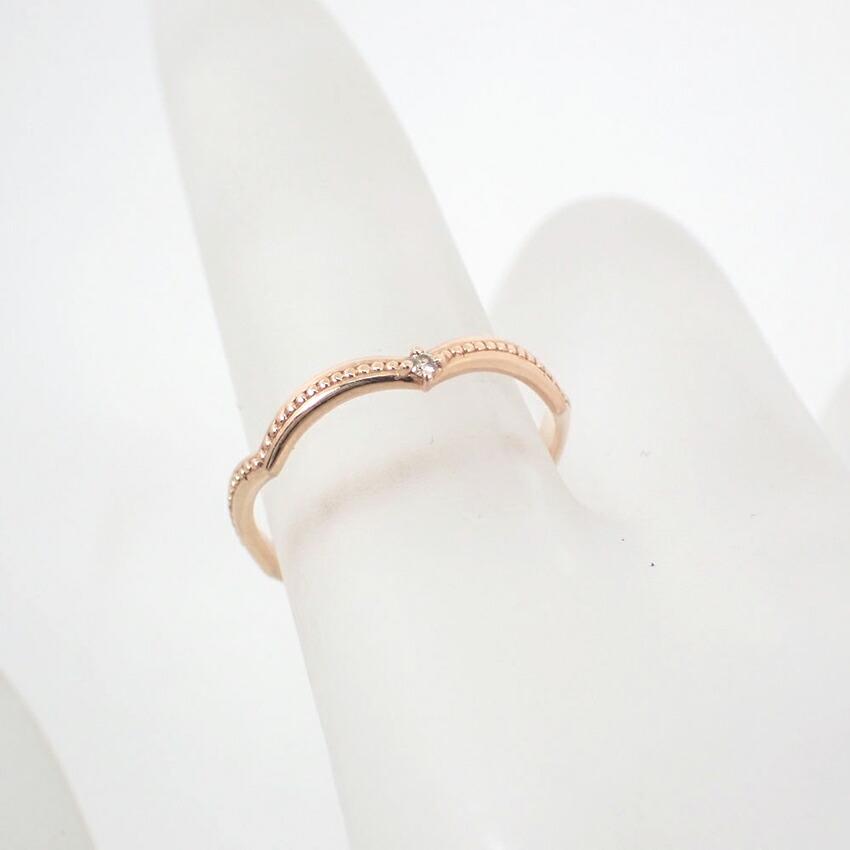 [Pre-owned] BROOM / Bloom / K10 / Diamond / Ring / Size 8 / J91-5